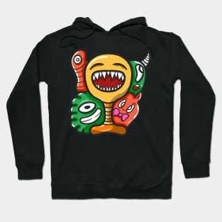 Monster Character Doodle Art Hoodie